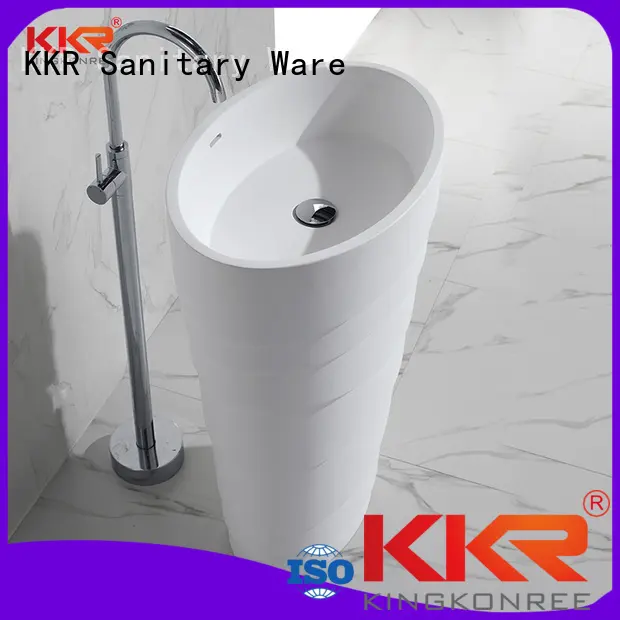 solid surface bathroom free standing basins modern wasn KingKonree Brand 1