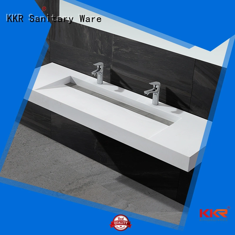 marble acrylic hanger wall mounted bathroom basin KingKonree Brand 1