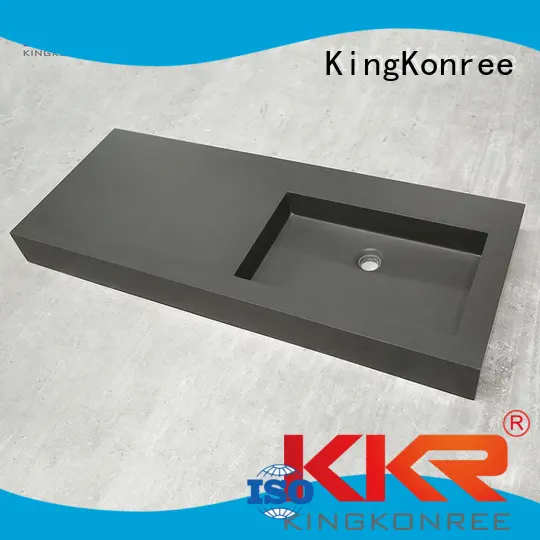 KingKonree Brand slope smooth cloakroom basin with cabine kkr factory 1