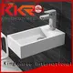 KingKonree Brand white square ware wall mounted wash basins 1