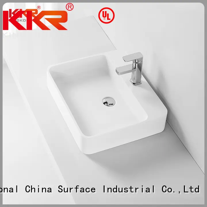 KingKonree Brand wash pure custom oval above counter basin 1