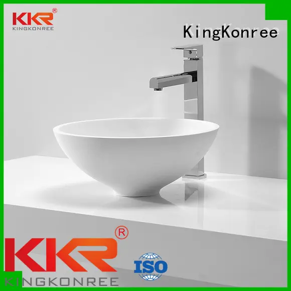 KingKonree Brand white quality above counter basins manufacture 1