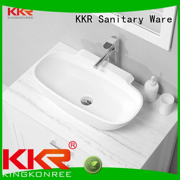 oval countertop rectangle above counter basins pure KingKonree Brand 1