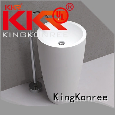 KingKonree Brand square free stone bathroom free standing basins acrylic 1