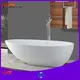 oval
 Wholesale stone solid surface bathtub KingKonree Brand white
 shape
 ellipse 1