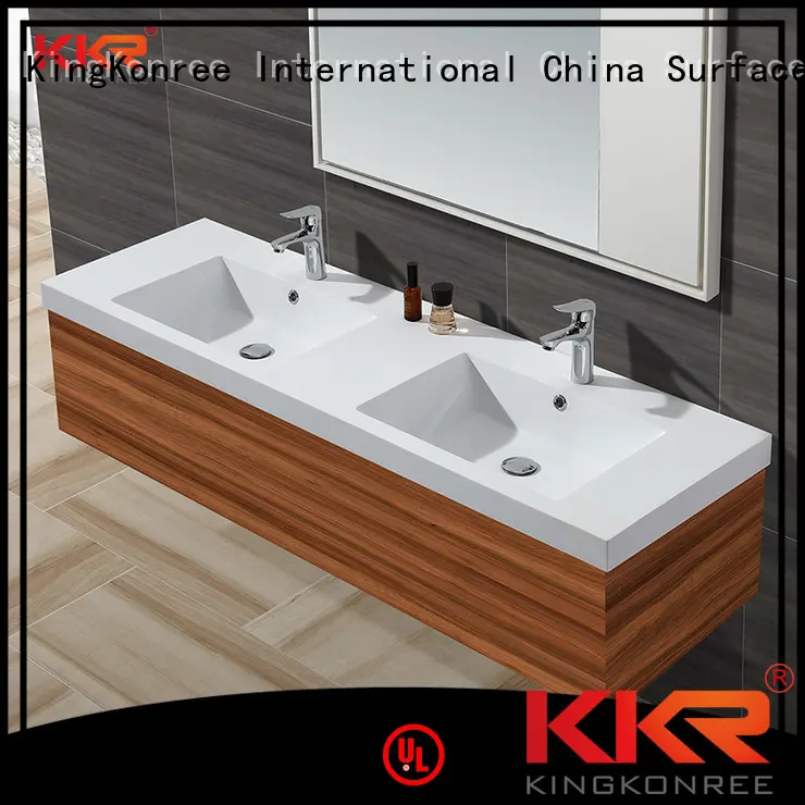 KingKonree Brand sanitary marble basin with cabinet price surface supplier 1
