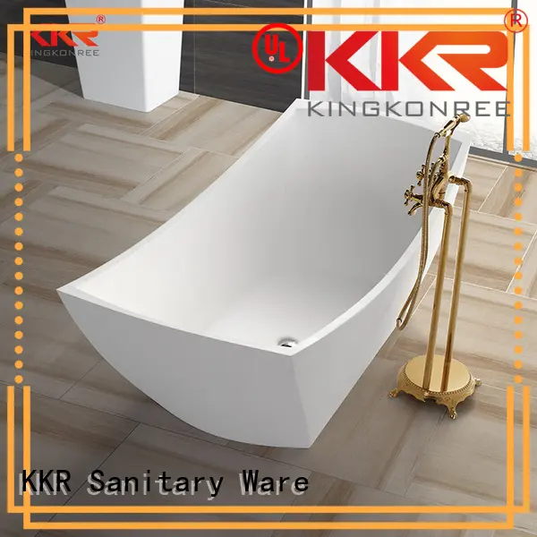 Solid Surface Freestanding Bathtub afrtificial free solid surface bathtub KingKonree Brand 1