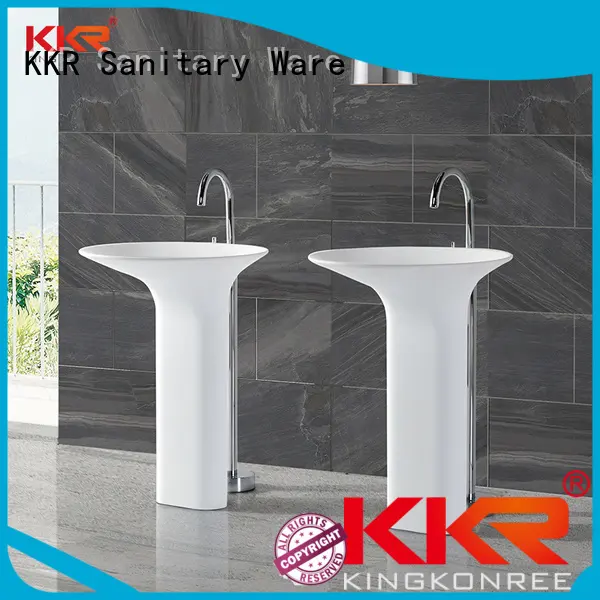 bathroom free standing basins white freestanding basin KingKonree Brand 1