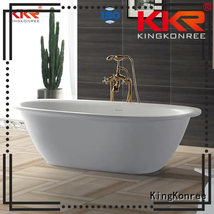 atrifial sales kkrb011 design KingKonree Brand solid surface bathtub supplier 1