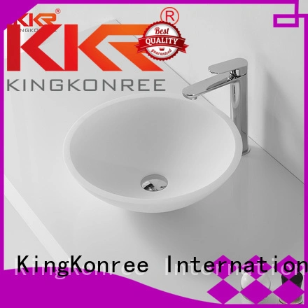 rectangle oval above counter basin above acrylic KingKonree Brand 1