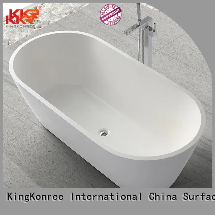 Quality KingKonree Brand Solid Surface Freestanding Bathtub 150cm 1