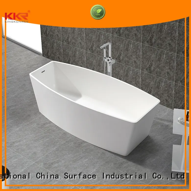 renewable solid surface bathtub small 1800mm KingKonree company 1