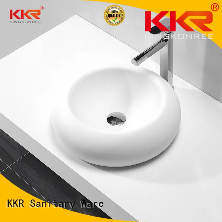 artificial solid selling KingKonree Brand above counter basins supplier 1