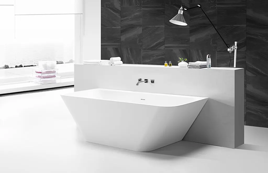 Solid Surface Freestanding Bathtub resin solid surface bathtub KingKonree Brand 2