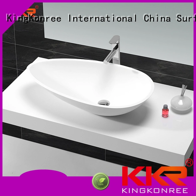 bathroom above counter basins white above KingKonree company 1