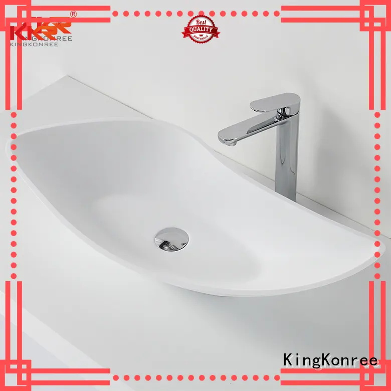KingKonree Brand oval countertop oval above counter basin surface supplier 1