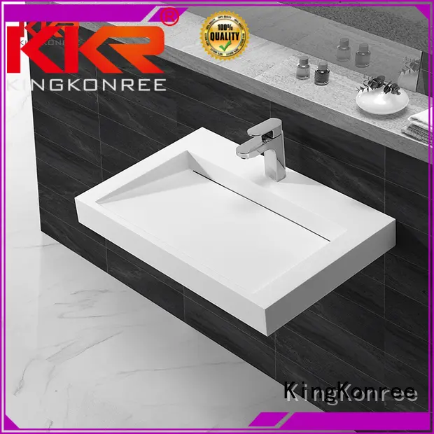 Hot wall mounted bathroom basin hung KingKonree Brand 1