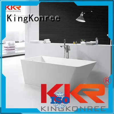 b001 shape sales diameter solid surface bathtub KingKonree 1