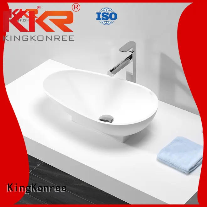 oval above counter basin stone bathroom above counter basins basin KingKonree Brand 1
