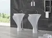 stone acyrlic marble bathroom free standing basins KingKonree manufacture 2