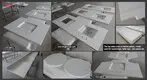 Kingkonree Smooth Vertical Culture Marble White Shower Wall Panel Shower Surround Tubs KKR-CMW10 3