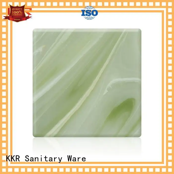 white white solid surface countertops customized for motel KingKonree 1