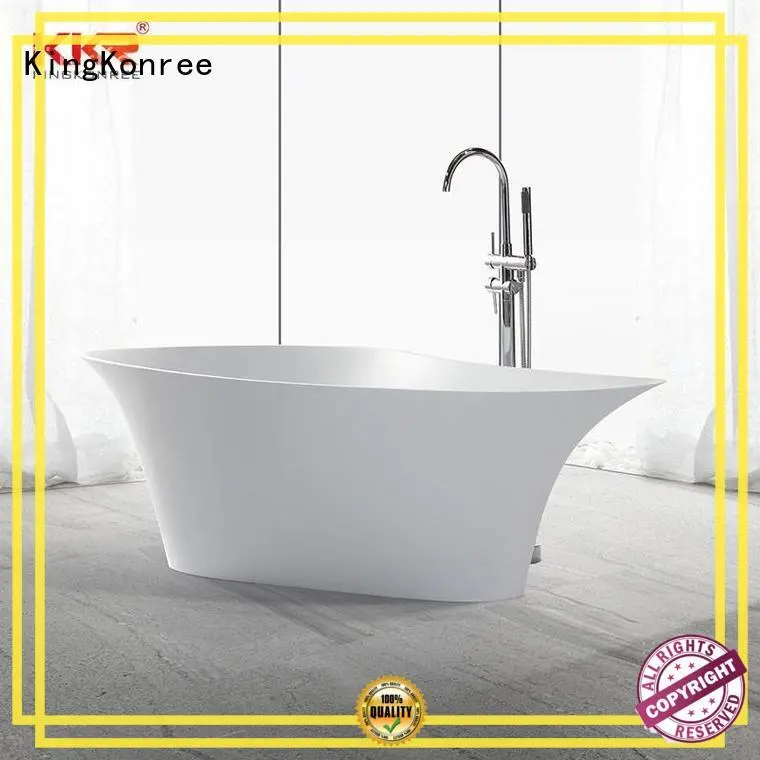 resin bathroom freestanding tub matt for family decoration KingKonree 1