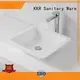 KingKonree white above counter basin round cheap sample for hotel 1