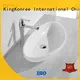 KingKonree pure bathroom vanity above counter basin marble for restaurant 1