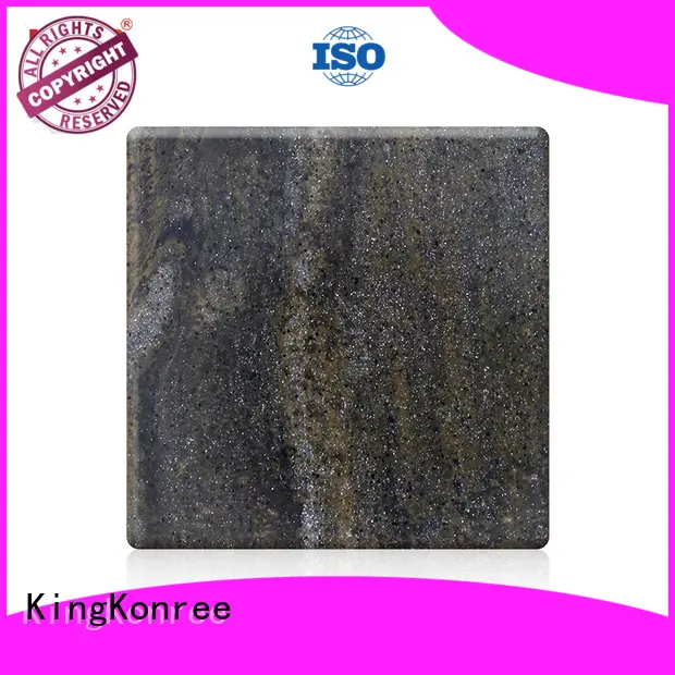 KingKonree white acrylic solid surface sheets suppliers design for hotel 1