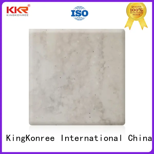 KingKonree resin solid surface sheets prices design for hotel 1