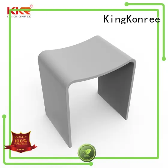 KingKonree sparkle white bathroom stool stainless steel for hotel 1