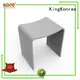 KingKonree sparkle white bathroom stool stainless steel for hotel 1