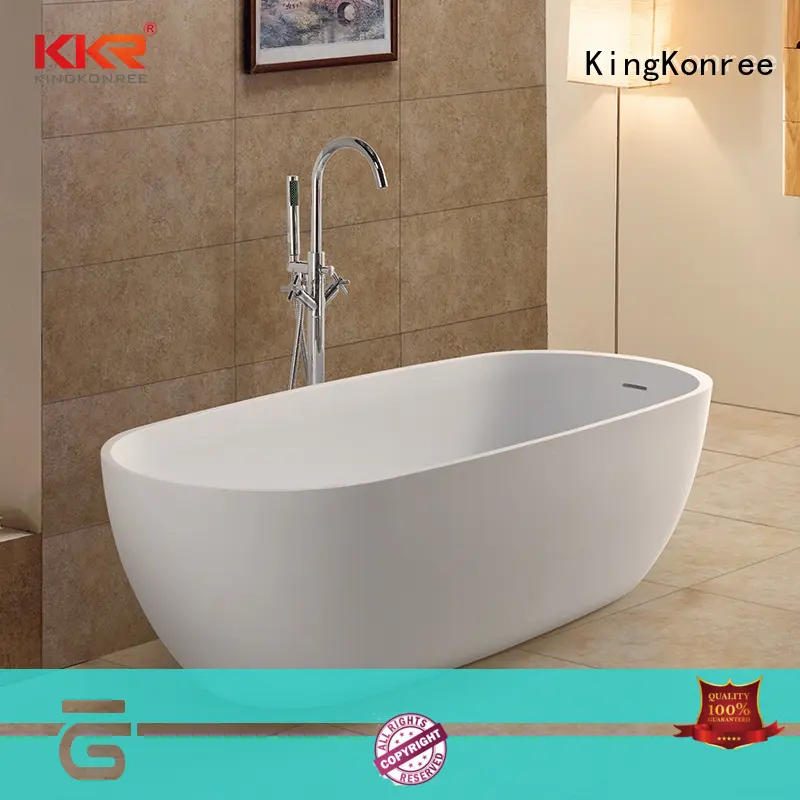 KingKonree overflow modern stand alone bathtub custom for shower room 1
