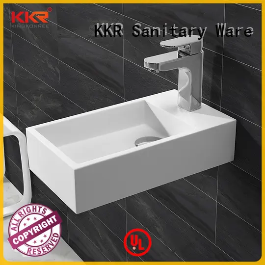 KingKonree double square wall mounted basin sink for toilet 1