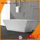 KingKonree black contemporary freestanding tub OEM for bathroom 1