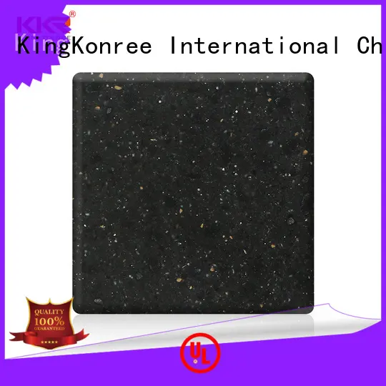 KingKonree thick solid surface material black for home 1