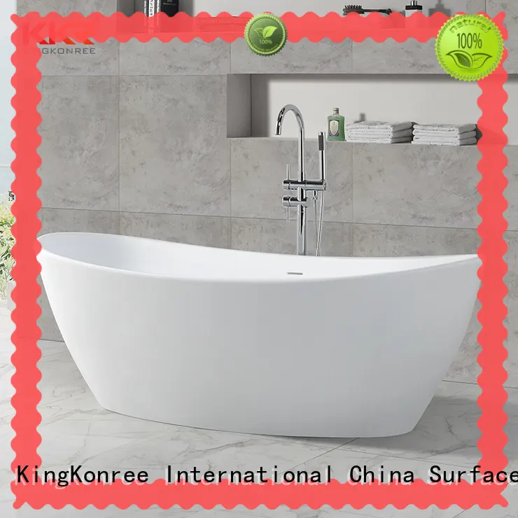 matt solid surface bathtub resin KingKonree 1