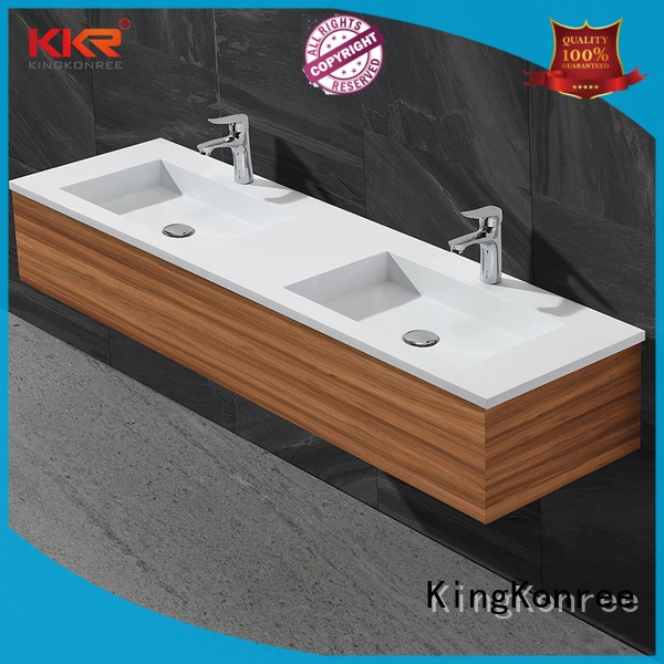 white corner basin and cabinet manufacturer for hotel KingKonree 1
