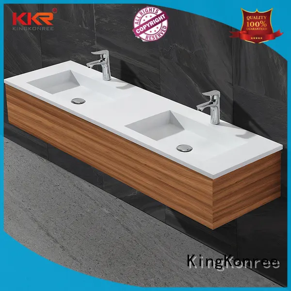 white corner basin and cabinet manufacturer for hotel KingKonree 1