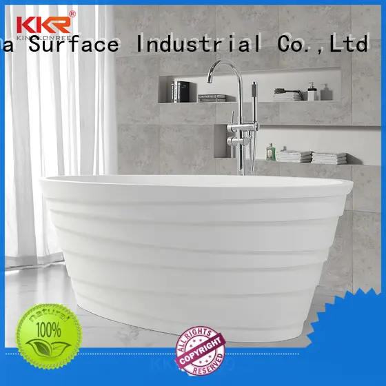 standard lightweight freestanding bathtub resin KingKonree 1