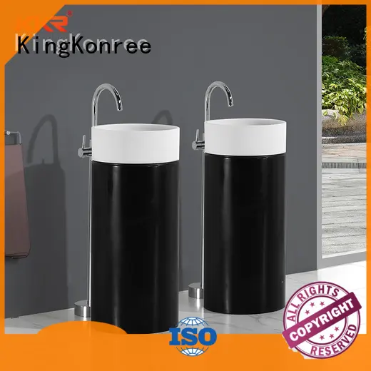 KingKonree height freestanding basin customized for motel 1