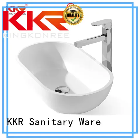 white above counter vessel sink sanitary ware for room KingKonree 1