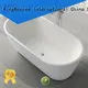 cheap freestanding bath black for shower room KingKonree 1