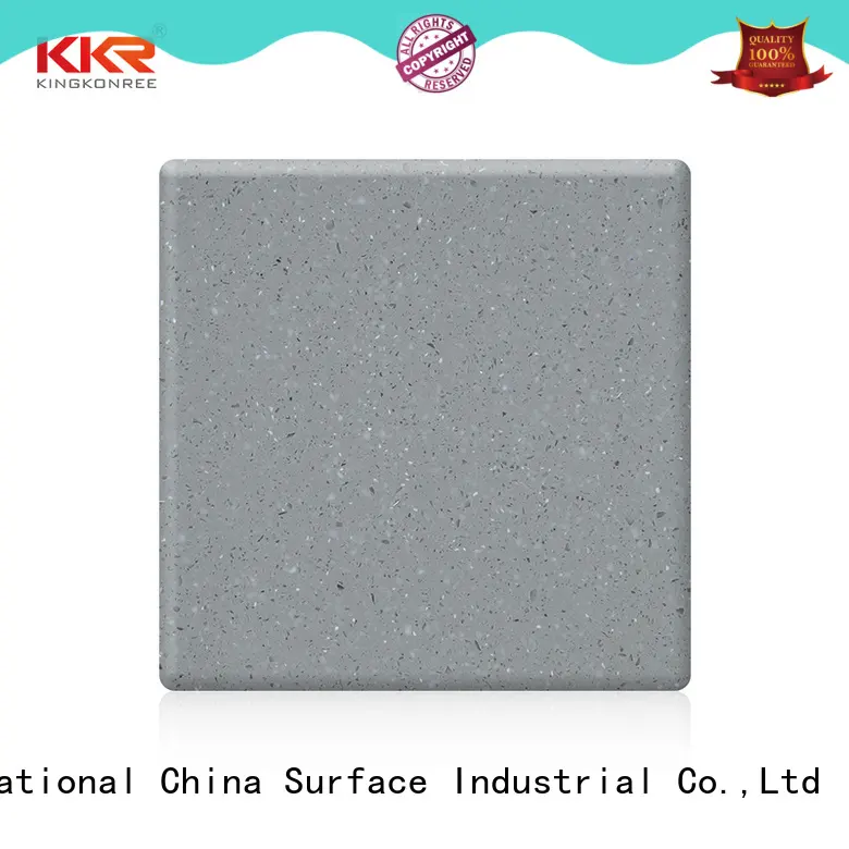 black modified acrylic solid surface plain for room KingKonree 1