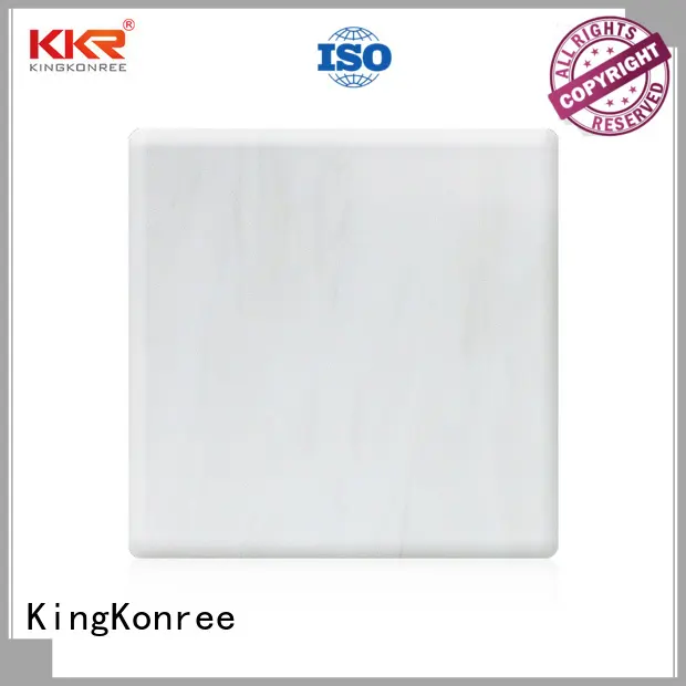 KingKonree modified solid surface sheet slabs black for hotel 1