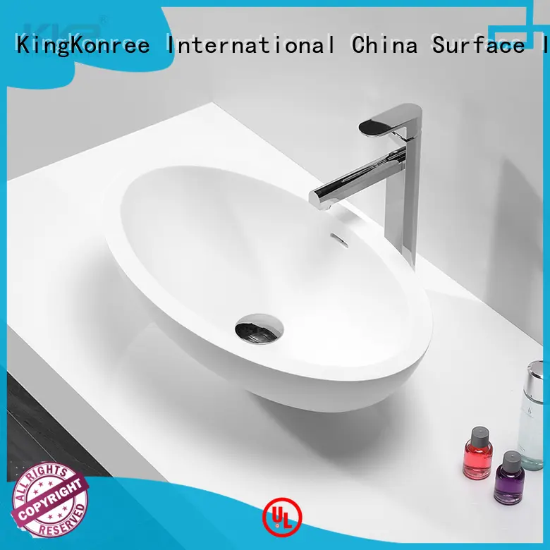 pure above counter vanity basin design for room 1