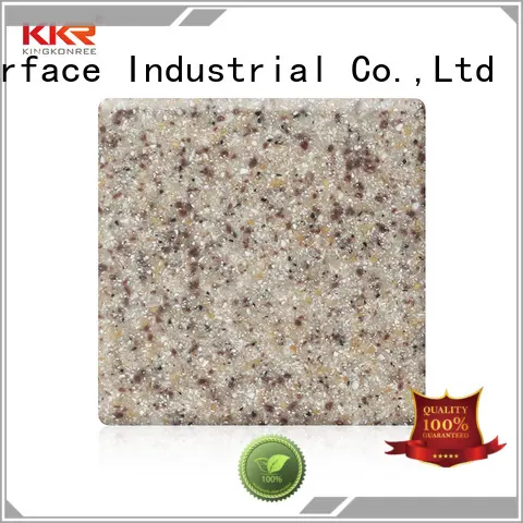 thick solid surface sheet suppliers design for hotel KingKonree 1