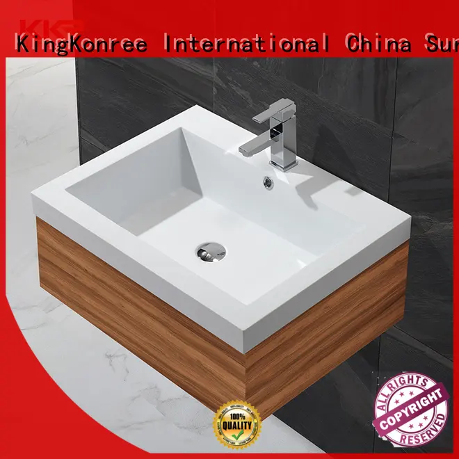 KingKonree rectangle toilet wash basin supplier for motel 1