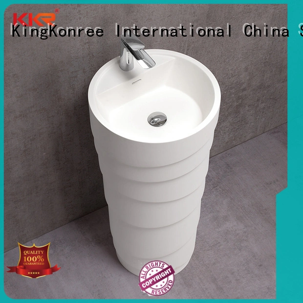 white free standing bathroom sink vanity height for hotel KingKonree 1